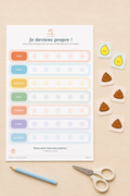 Apprentissage de la propreté : fiche de suivi à imprimer pour motiver votre enfant au quotidien !