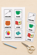 Mes premiers mots : 40 cartes éducatives à découper pour apprendre en s’amusant !