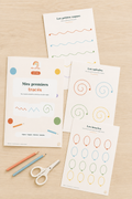 Mes premiers tracés : carnet ludique à imprimer pour les 2-3 ans
